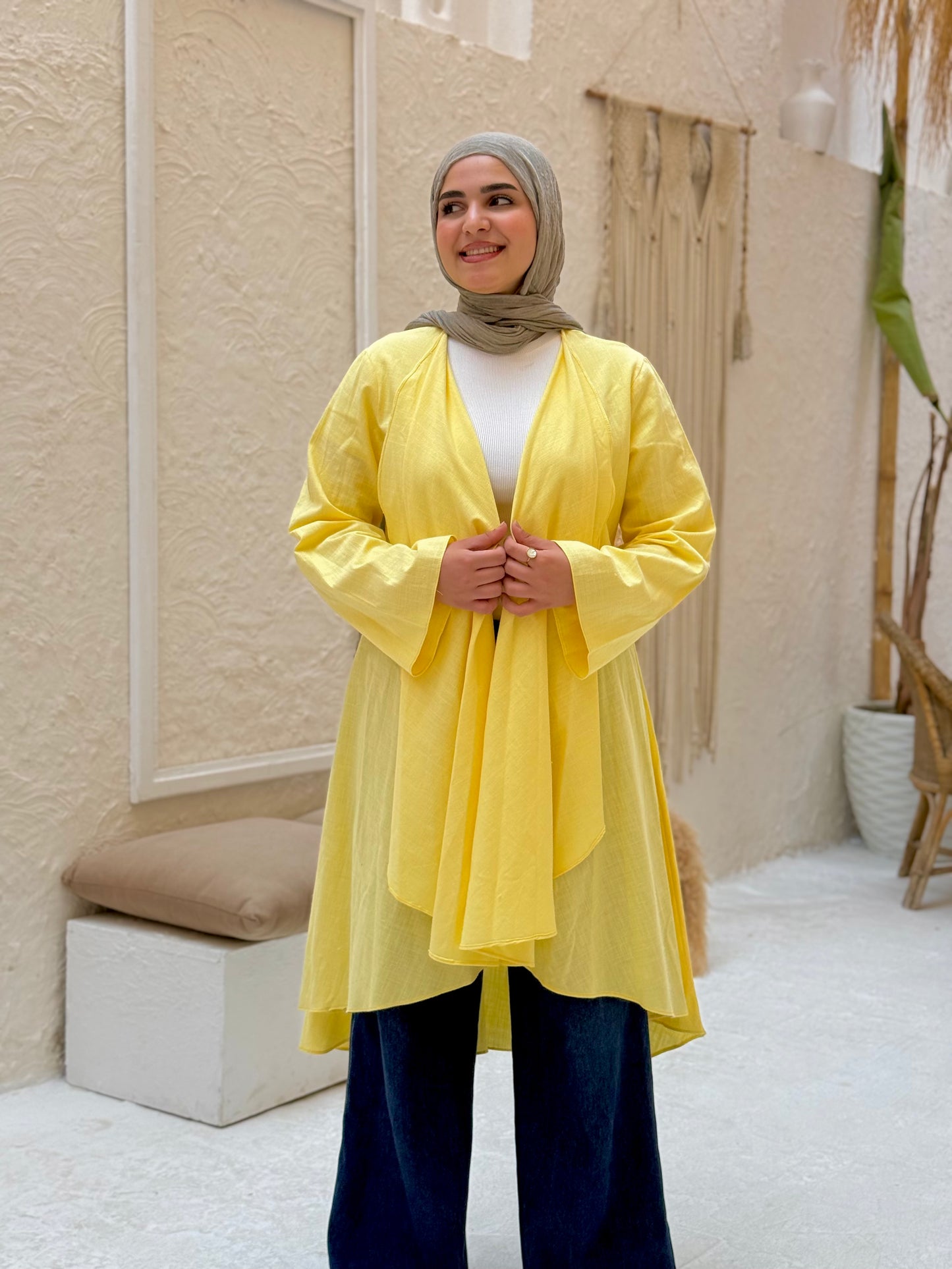 Sway Cardigan – Pastel Yellow